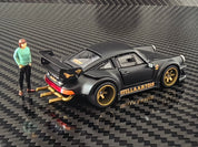 HG64 x FG Model 1:64 Custom Edition RWB 930 Stella Artois Matte Black Livery Limited to 1999