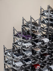 10 Parking spaces parking rack for scale 1/64