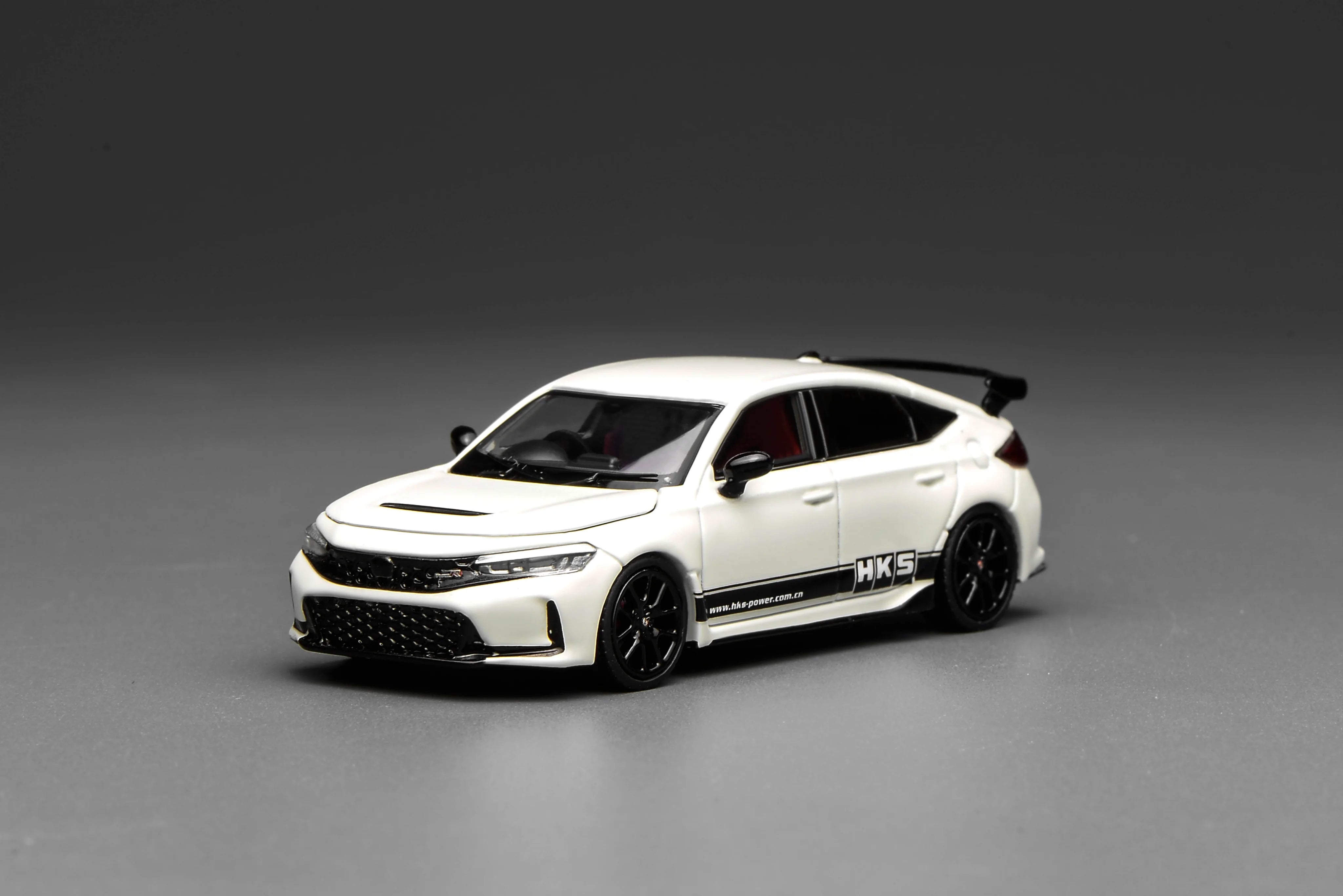 MOTORHELIX 1/64 Alloy Car Model Honda Civic TYPE R(FL5) HKS Livery