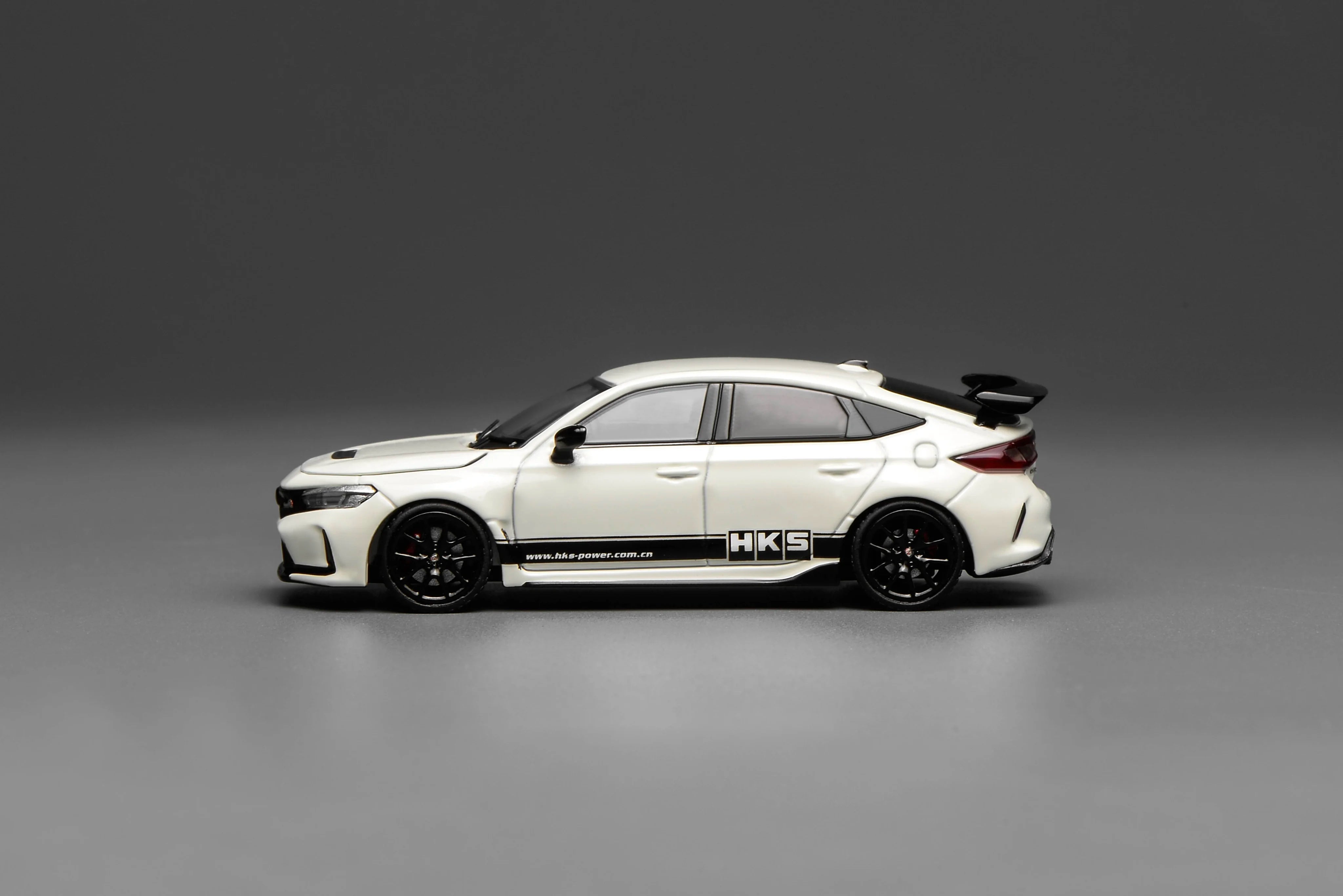 MOTORHELIX 1/64 Alloy Car Model Honda Civic TYPE R(FL5) HKS Livery