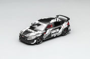 MOTORHELIX 1/64 Alloy Car Model Honda Civic TYPE R(FL5) HKS Livery