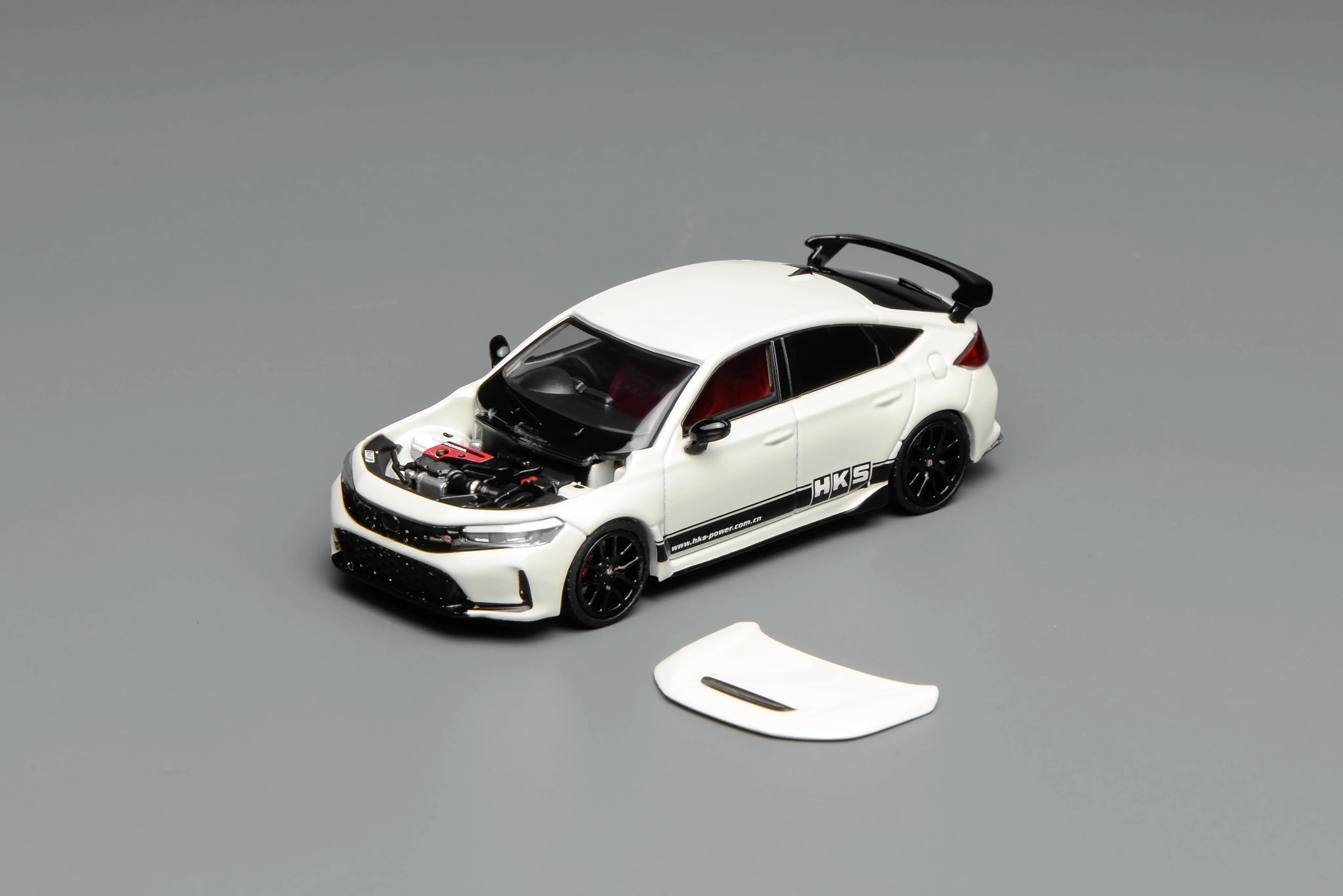 MOTORHELIX 1/64 Alloy Car Model Honda Civic TYPE R(FL5) HKS Livery