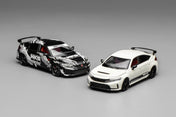 MOTORHELIX 1/64 Alloy Car Model Honda Civic TYPE R(FL5) HKS Livery