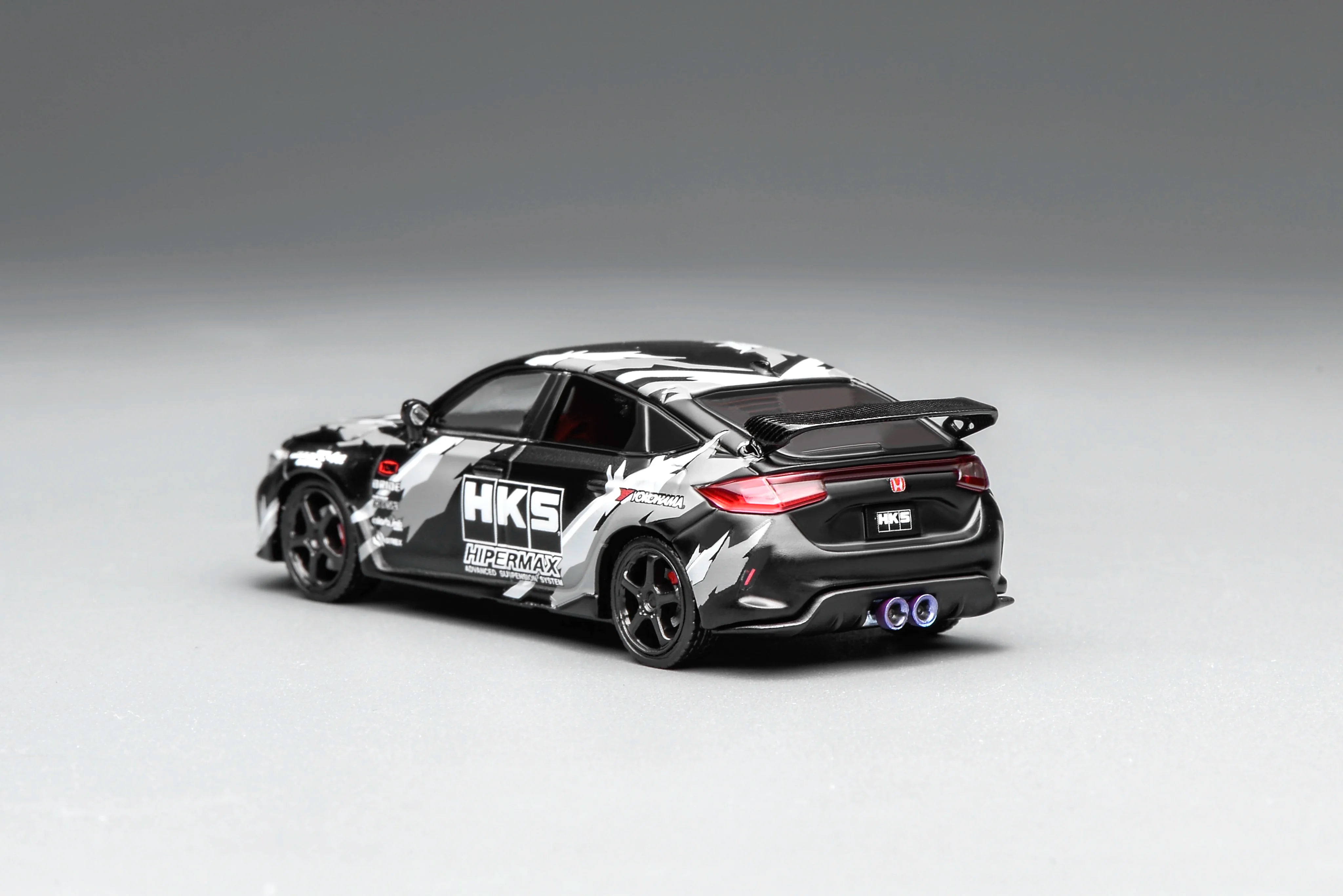 MOTORHELIX 1/64 Alloy Car Model Honda Civic TYPE R(FL5) HKS Livery