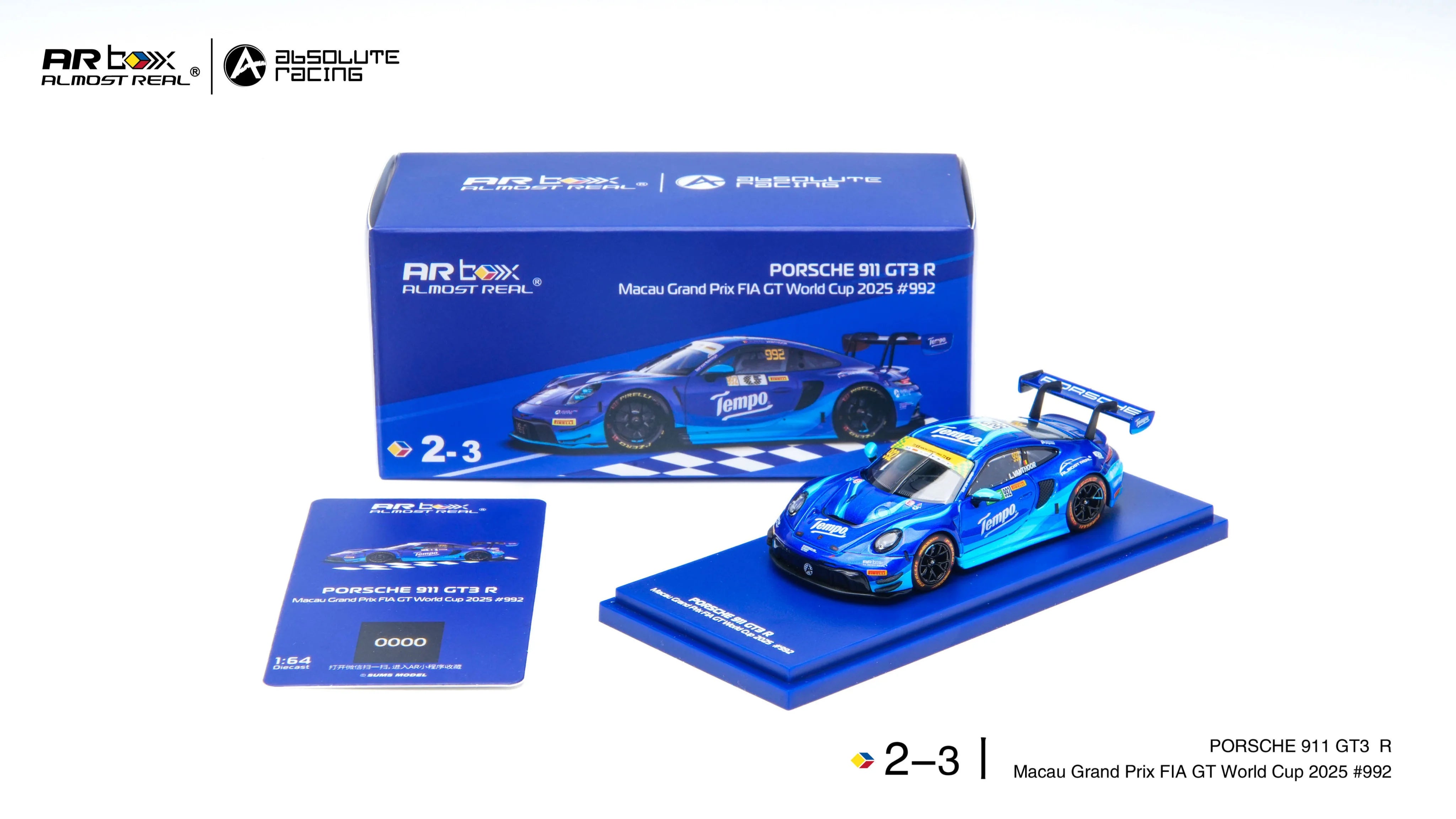AR Box 1:64 Porsche 992 GT3 R