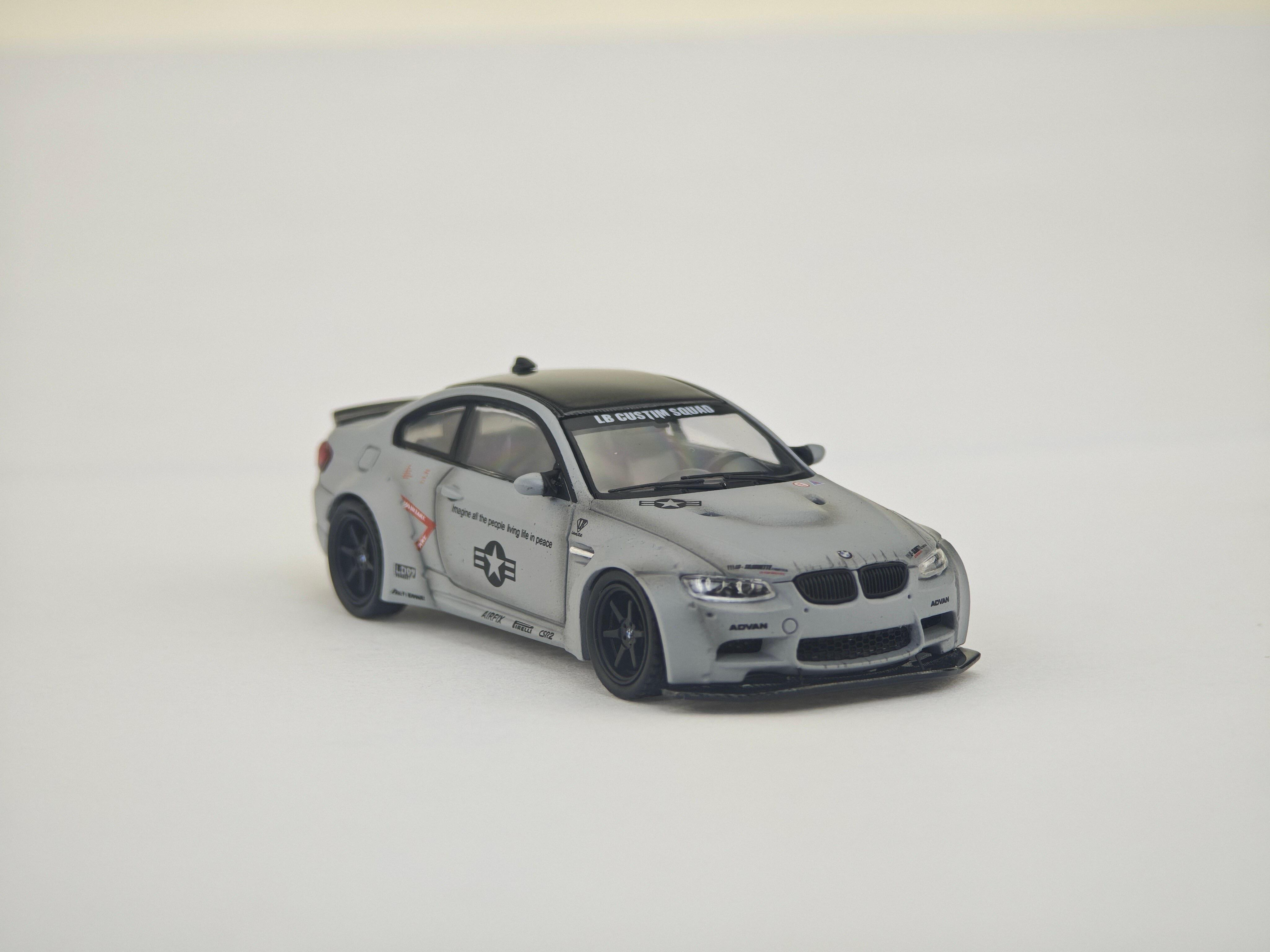 Fine Model 1:64 LBWK BMW M3 E92 Liberty Walk Grey