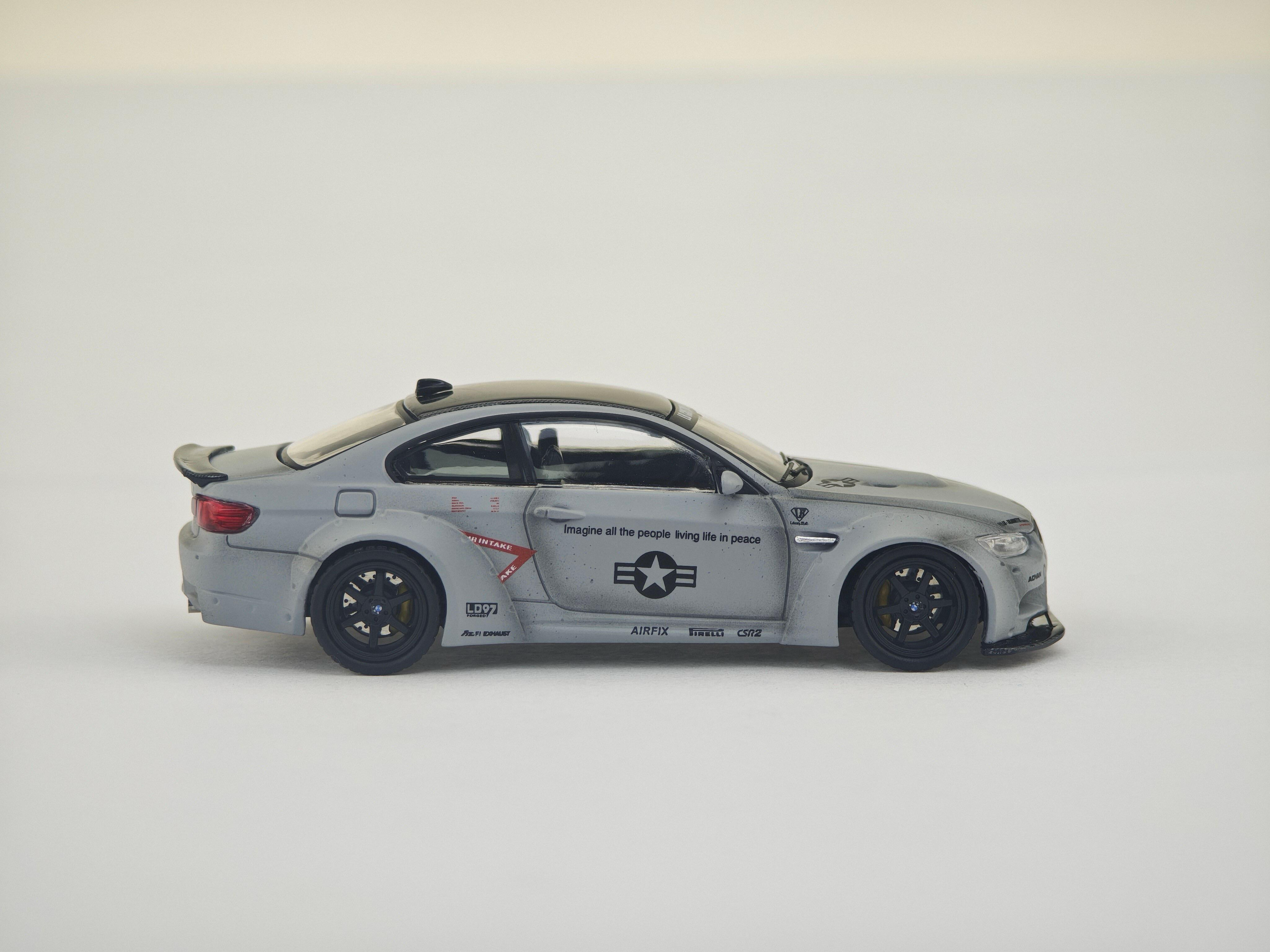 Fine Model 1:64 LBWK BMW M3 E92 Liberty Walk Grey