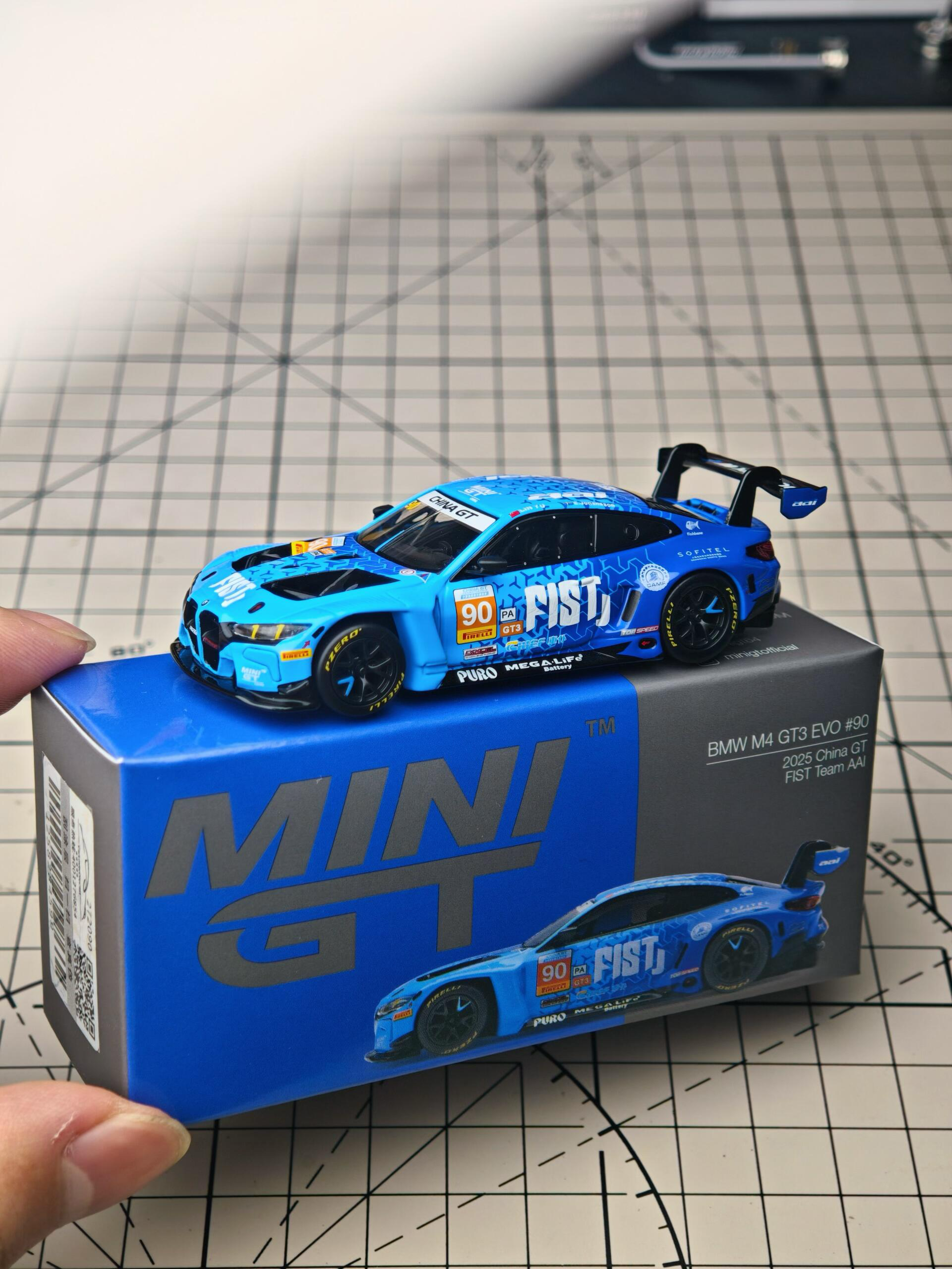 MINIGT 1/164 BMW M4 GT3 EVO #90 FIST Team AAI 2025 China GT