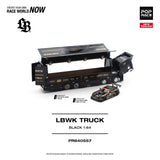 POP RACE 1/64 LBWK TRUCK - BLACK NEW TOOLING