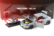 1:18 HONDA CIVIC TYPE R (EK9) – NARDO GREY – MOTORHELIX - PRE ORDER