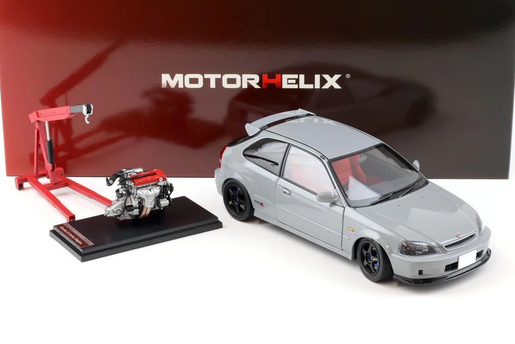 1:18 HONDA CIVIC TYPE R (EK9) – NARDO GREY – MOTORHELIX