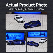 Nissan GTR R35 1/64 4WD Drift Car Remote Control Version - White