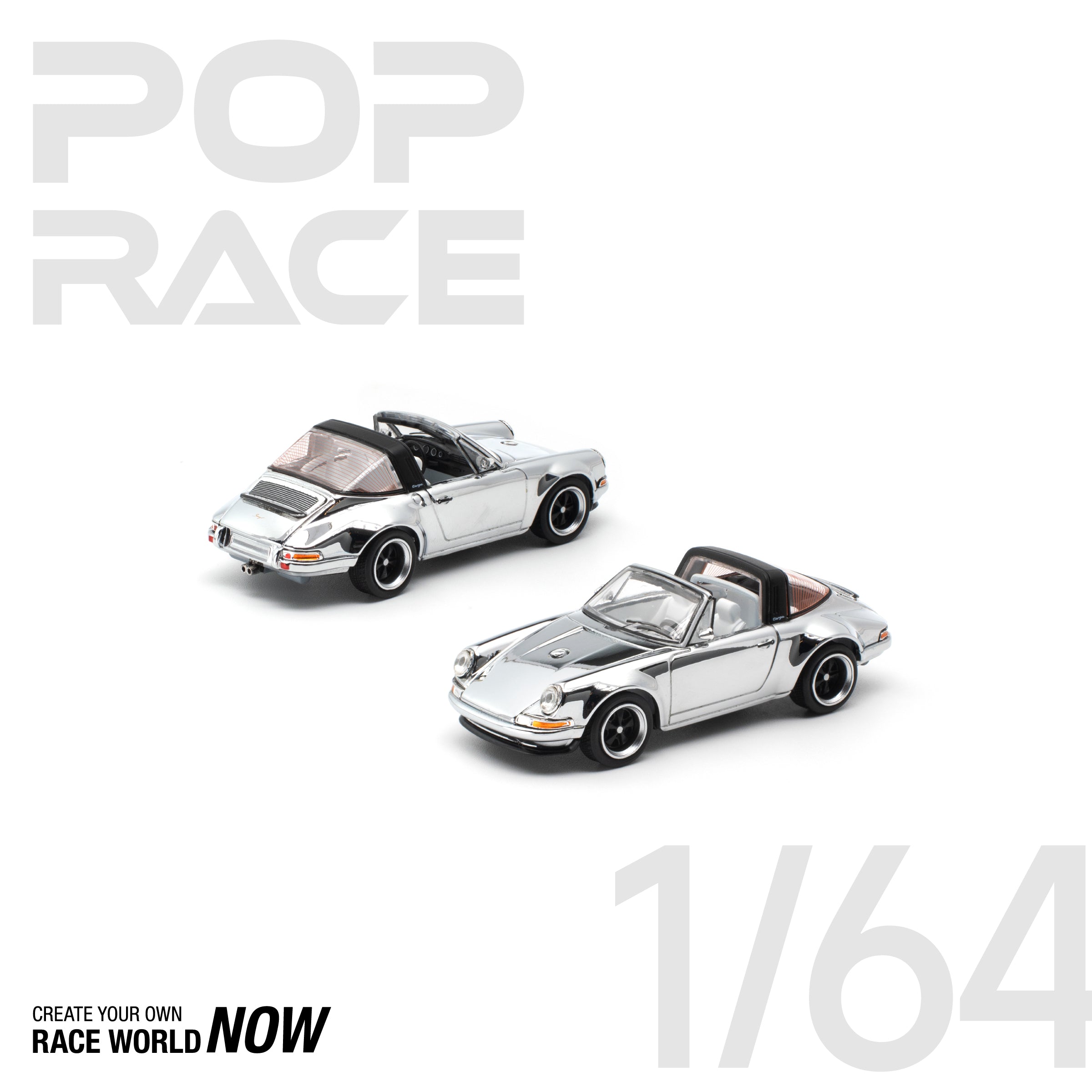POP RACE 1/64 - PANDEM E30 银色