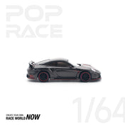 POP RACE 1:64 Porsche Stinger 992 Carbon Edition (Red Line) - PR640192