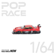 POP RACE 1/64 - LB-ER34 SUPER SILHOUETTE RED NEW TOOLING