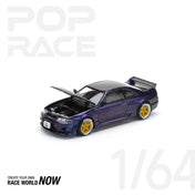 POP RACE 1:64 SKYLINE GT-R R33 NISMO MIDNIGHT PURPLE