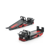 POP RACE 1/64 PANDEM FUSO 300 FLATBED TRANSPORTER ADVAN Moveable Flatbed