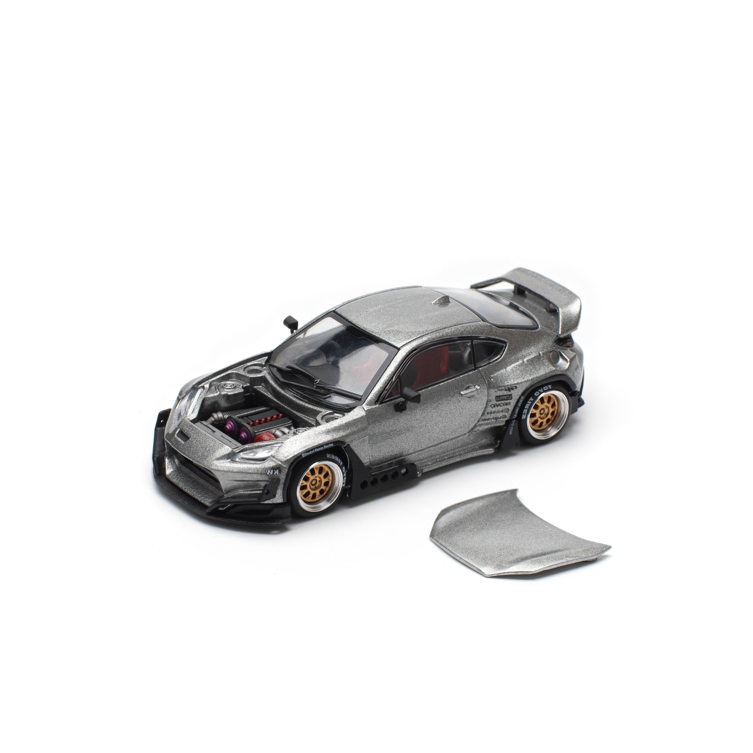 POP RACE 1:64 PANDEM GR86 – SILVER (NEW TOOLING)