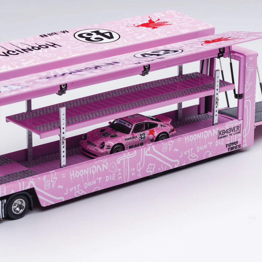 SCANIA SCANIA S730 V8 DOUBLE-LAYER ENCLOSED FLYING WING TRANSPORT VEHICLE MODEL