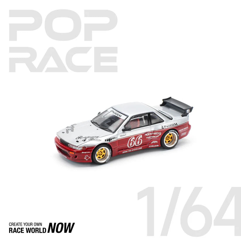 POP RACE 1:64 PANDEM SILVIA S13 – MOONTECH RED