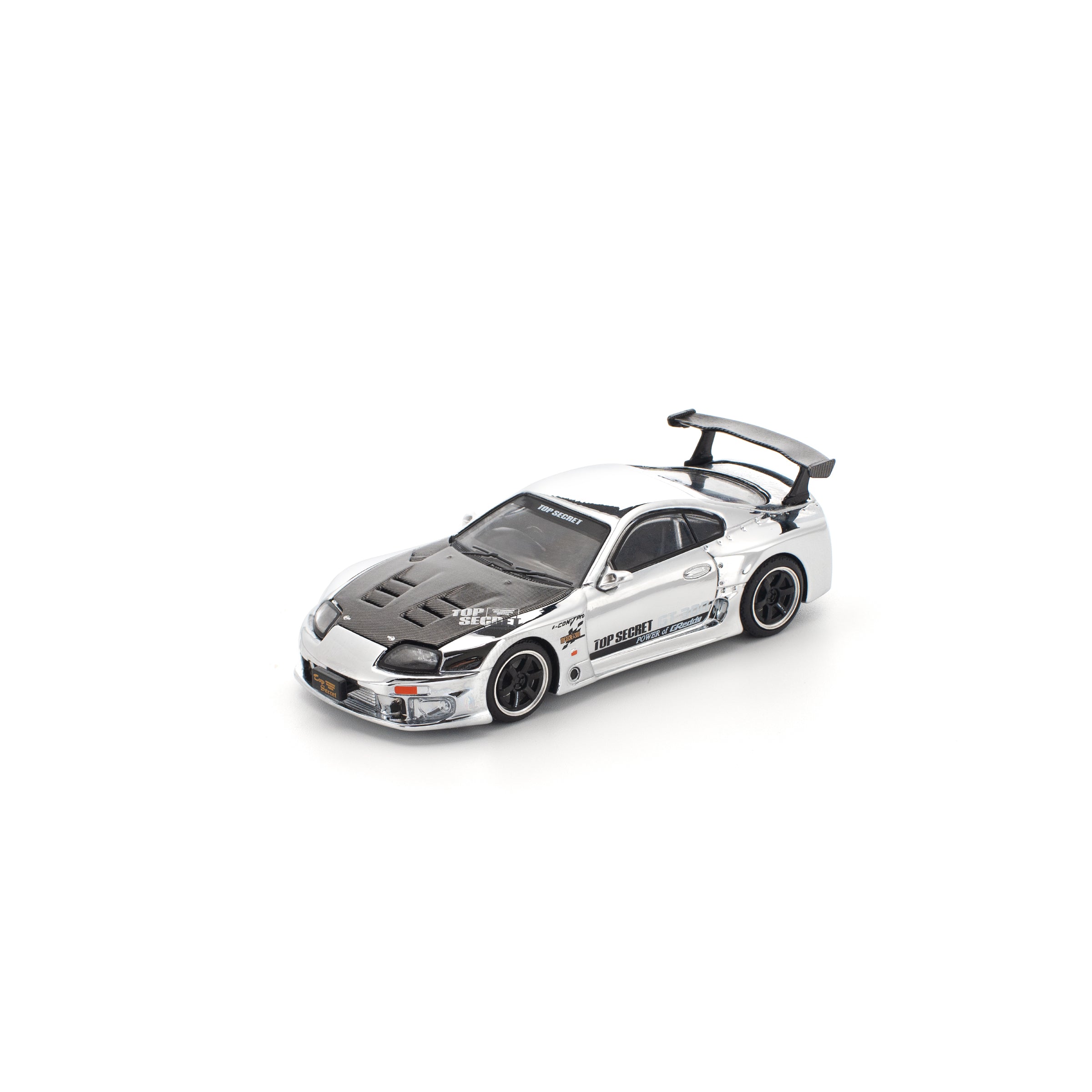 POP RACE - TOP SECRET GT300 SUPRA - SILVER CHROME - PR640325