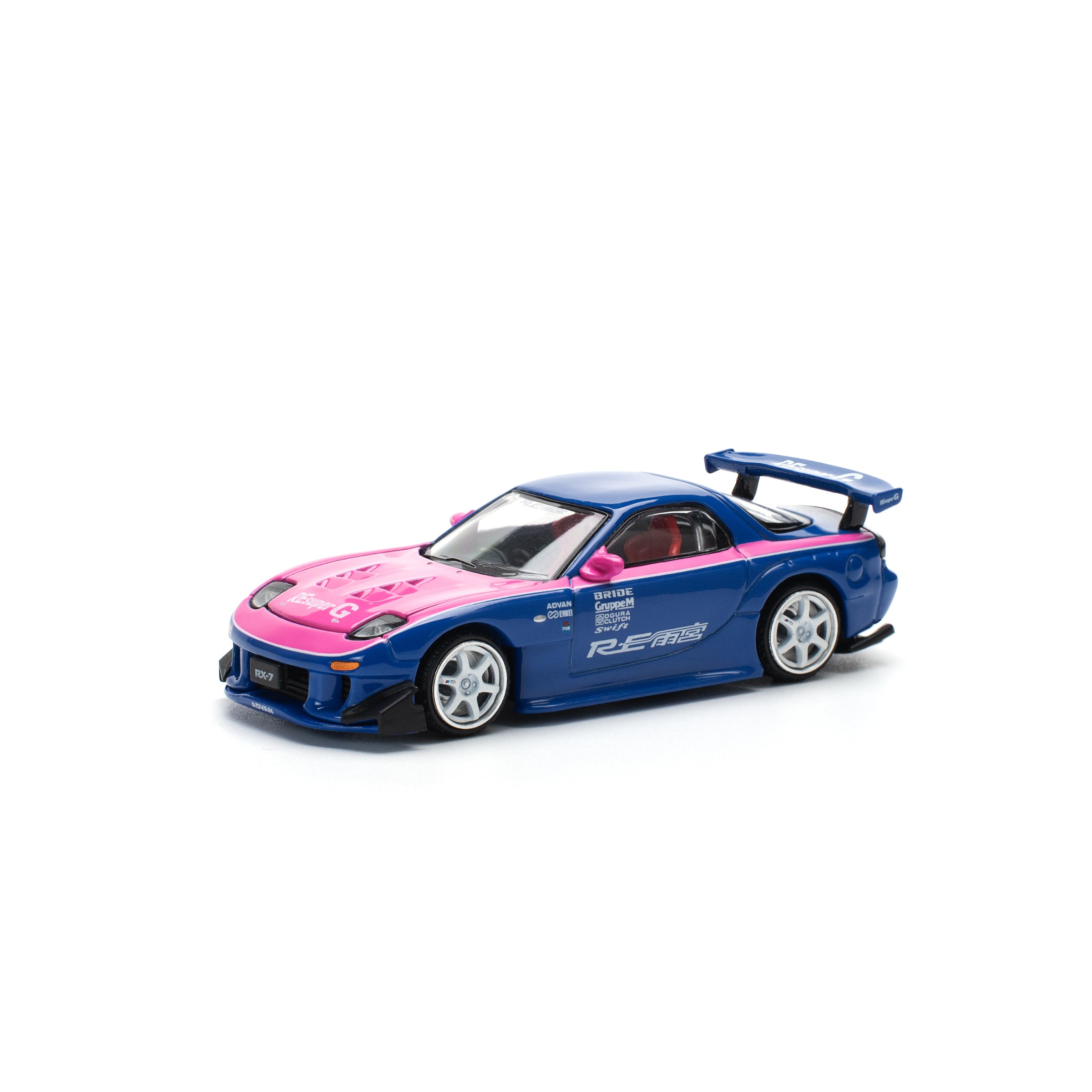POP Race 1:64 MAZDA RX7 RE-AMEMIYA - BLUE/PINK – RC Cambodia