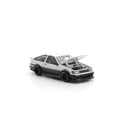 POPRACE 1/64 RWB AE86 WHITE BLACK