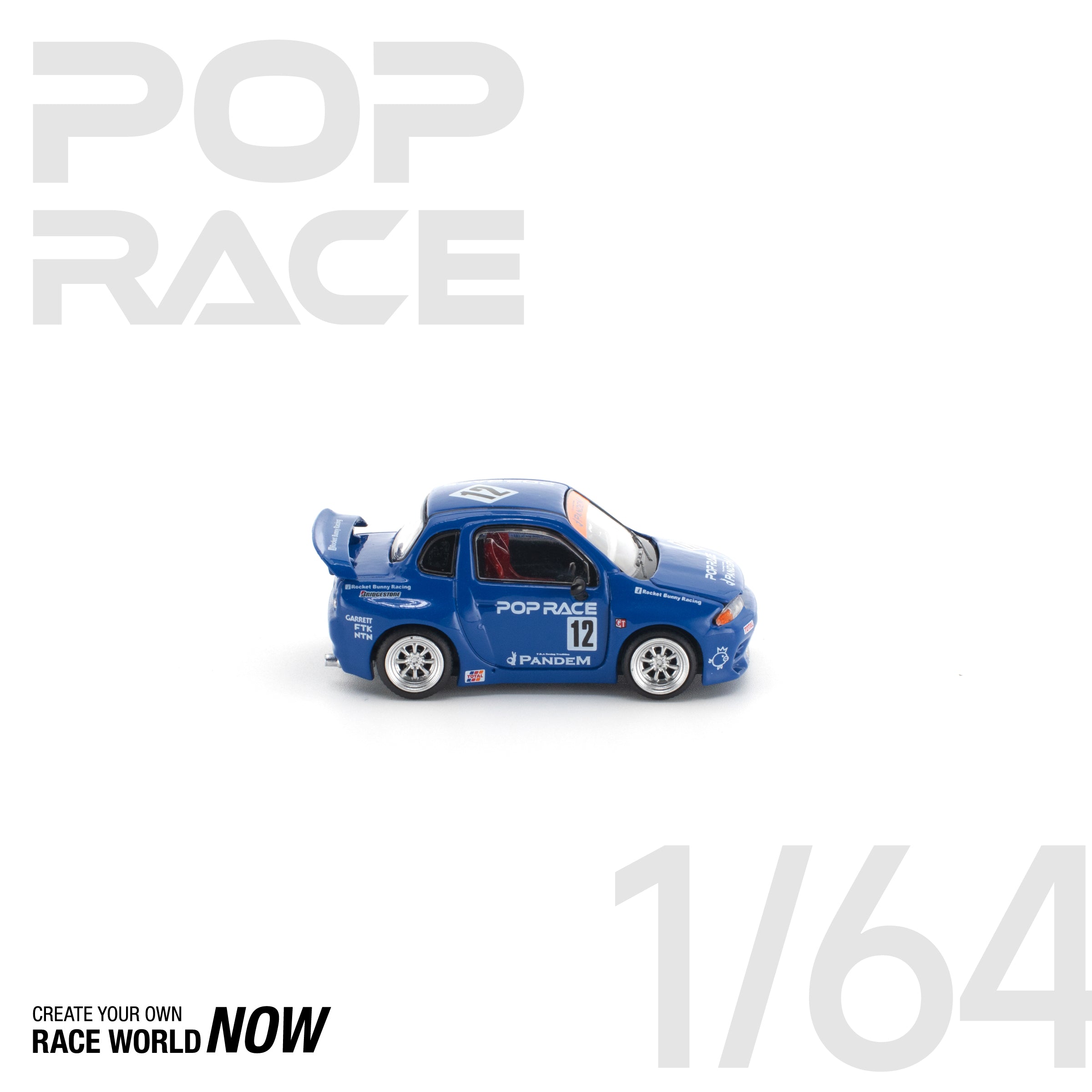 POP RACE 1/64 - PANDEM QR32 BLUE