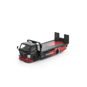 POP RACE 1/64 PANDEM FUSO 300 FLATBED TRANSPORTER ADVAN Moveable Flatbed