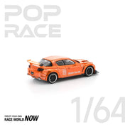 POP RACE 1:64 MAZDA RX-8 RE-AMEMIYA CHROME ORANGE - PRE ORDER