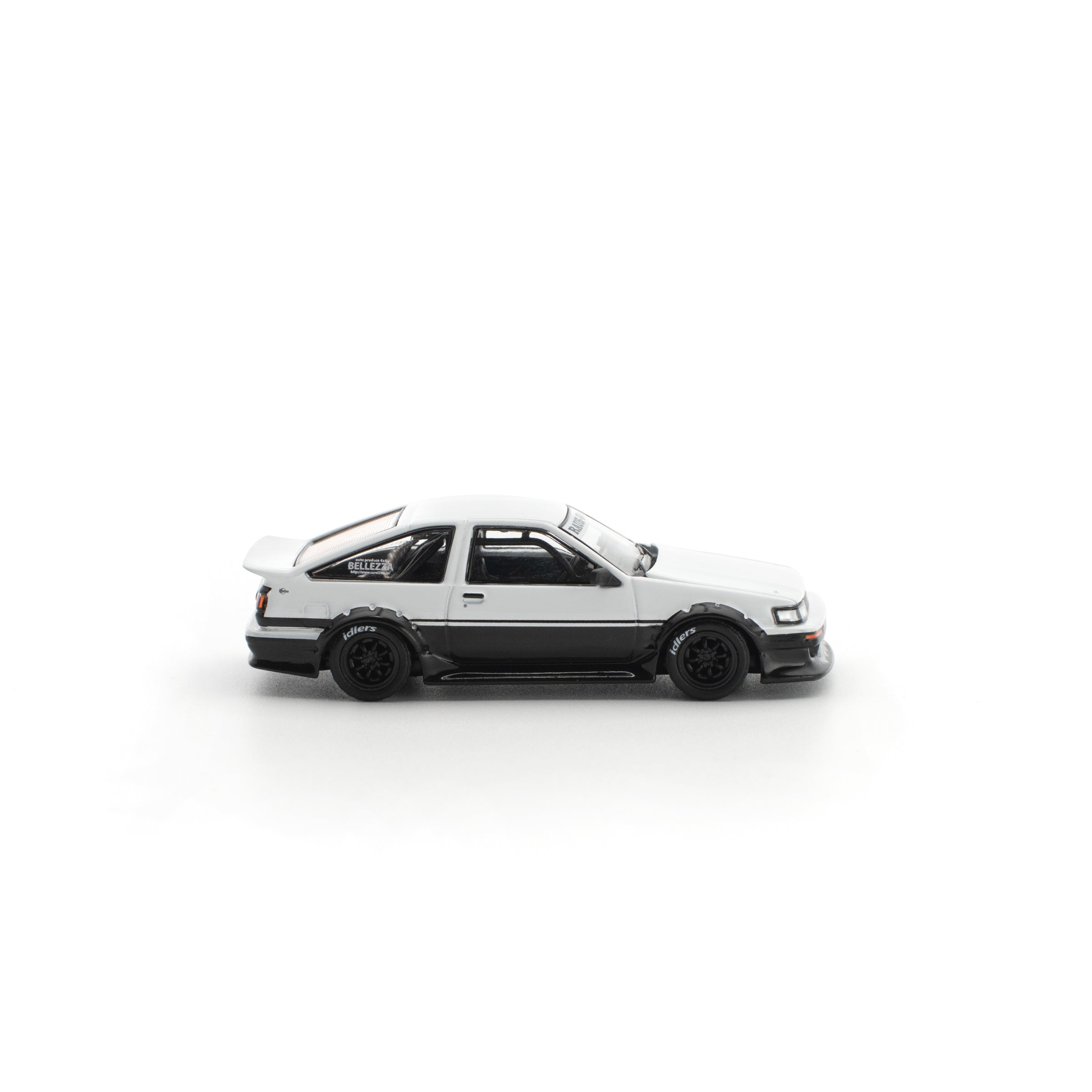 POPRACE 1/64 RWB AE86 WHITE BLACK