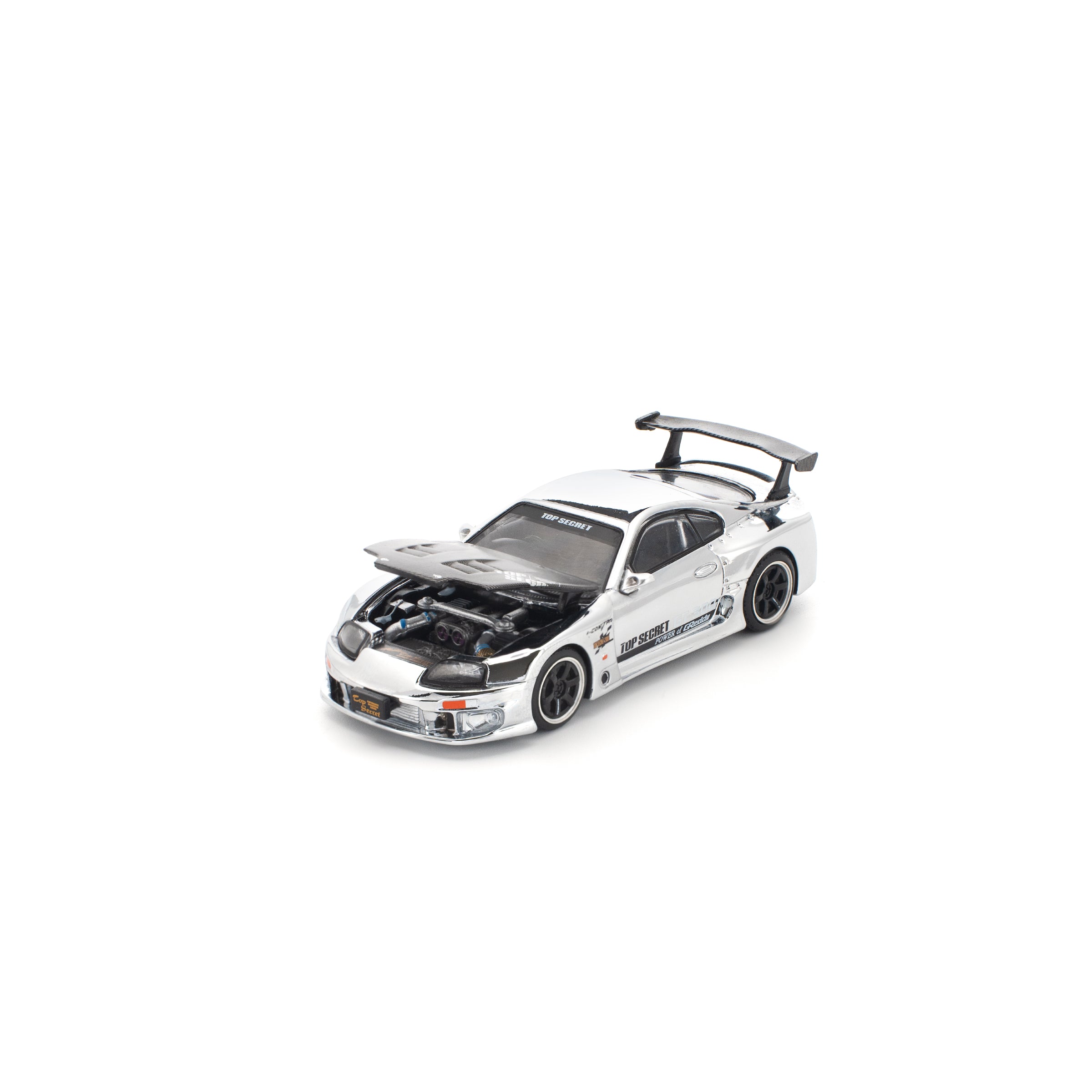 POP RACE - TOP SECRET GT300 SUPRA - SILVER CHROME - PR640325