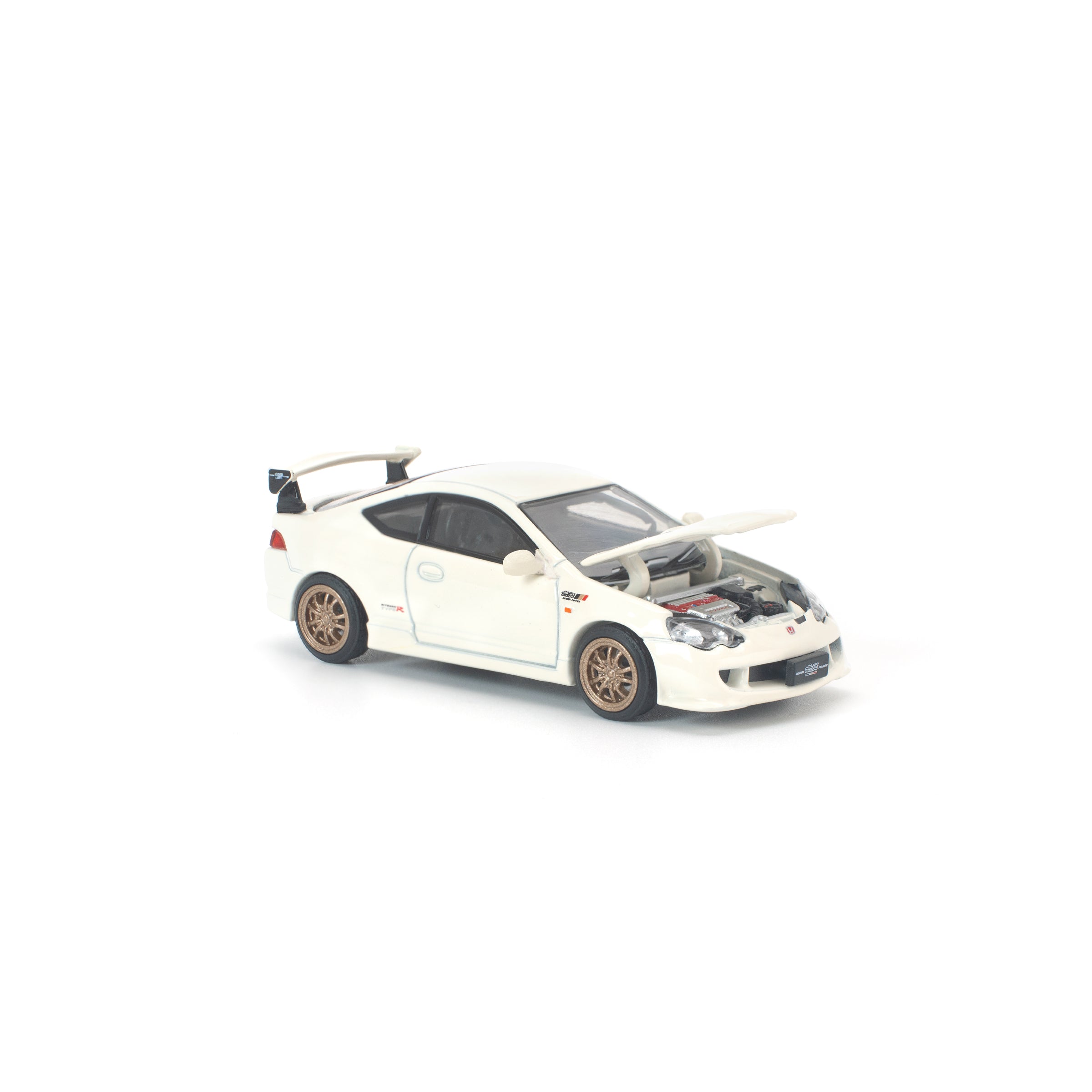 POP RACE 1/64 - HONDA DC5 MUGEN WHITE NEW TOOLING
