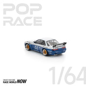 POP RACE 1:64 PANDEM SILVIA S13 MOONTECH BLUE - PRE ORDER