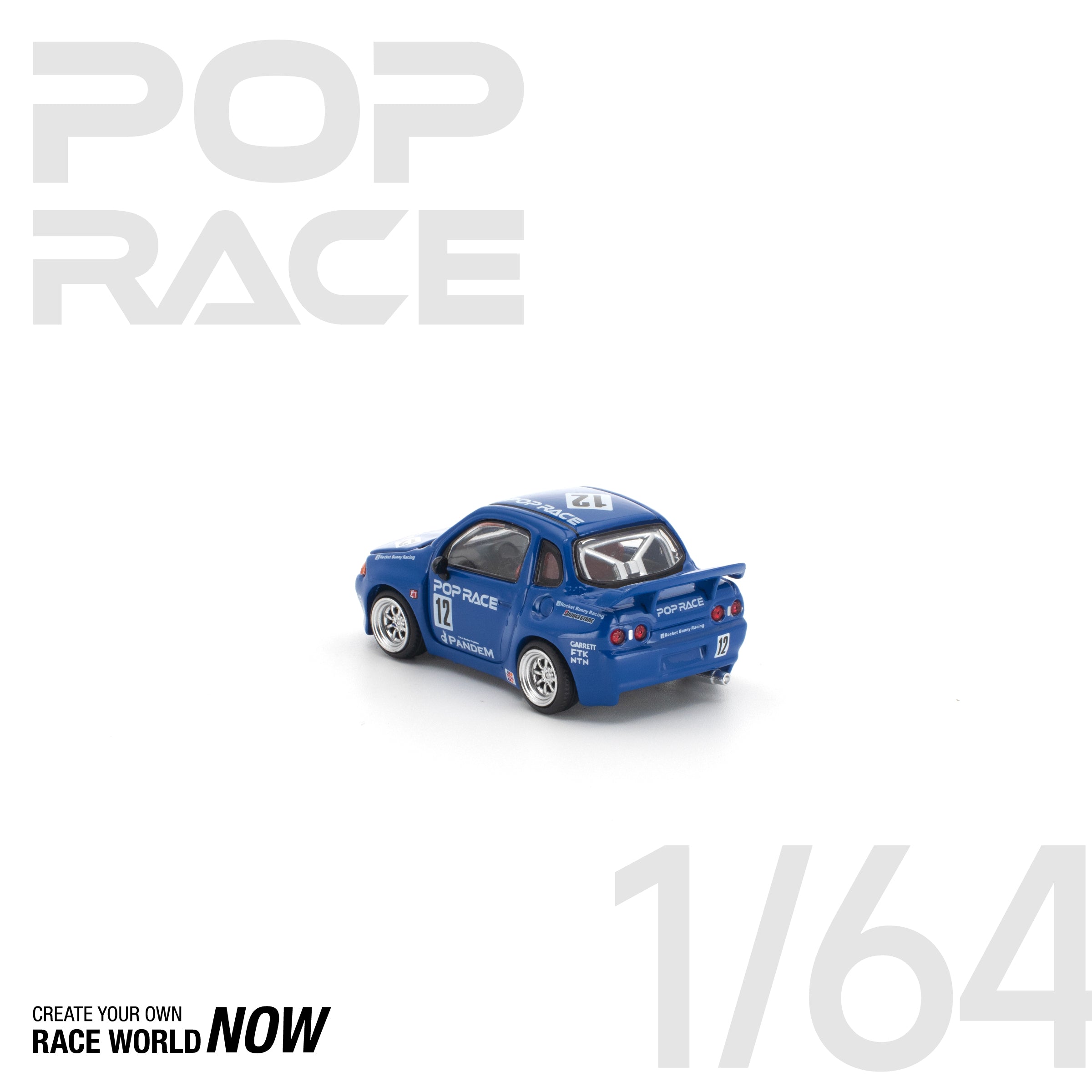 POP RACE 1/64 - PANDEM QR32 BLUE