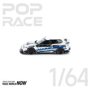 POP RACE 1/64 - LB-WORKS 35GT-R FINAL EDITION SILVER CHROME