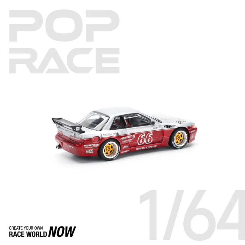 POP RACE 1:64 PANDEM SILVIA S13 – MOONTECH RED