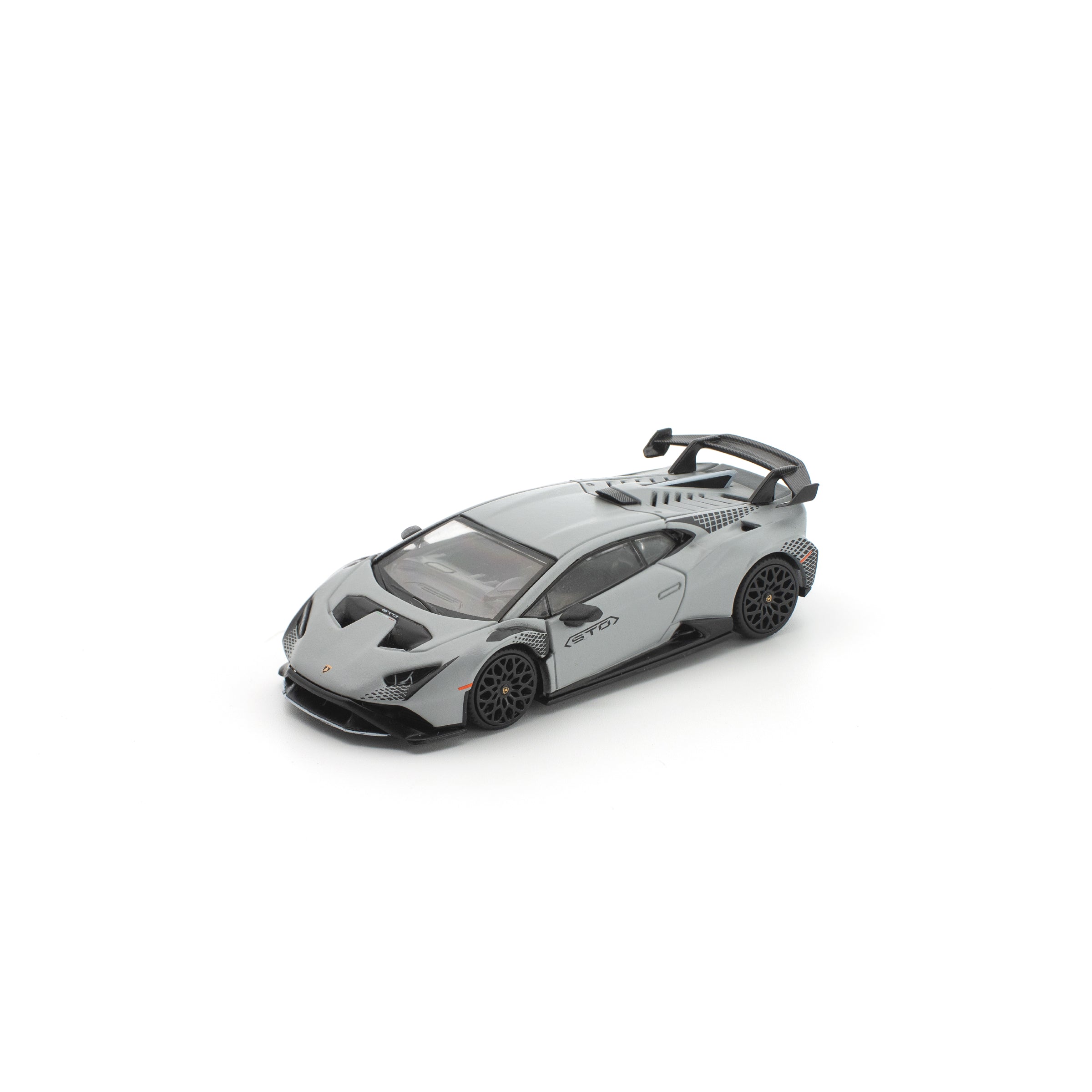POP RACE 1/64- LAMBORGHINI HURACAN STO GRIGIO ACHESO MATTE