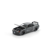 POP RACE 1/64 PANDEM R32 GUN METAL NEW TOOLING