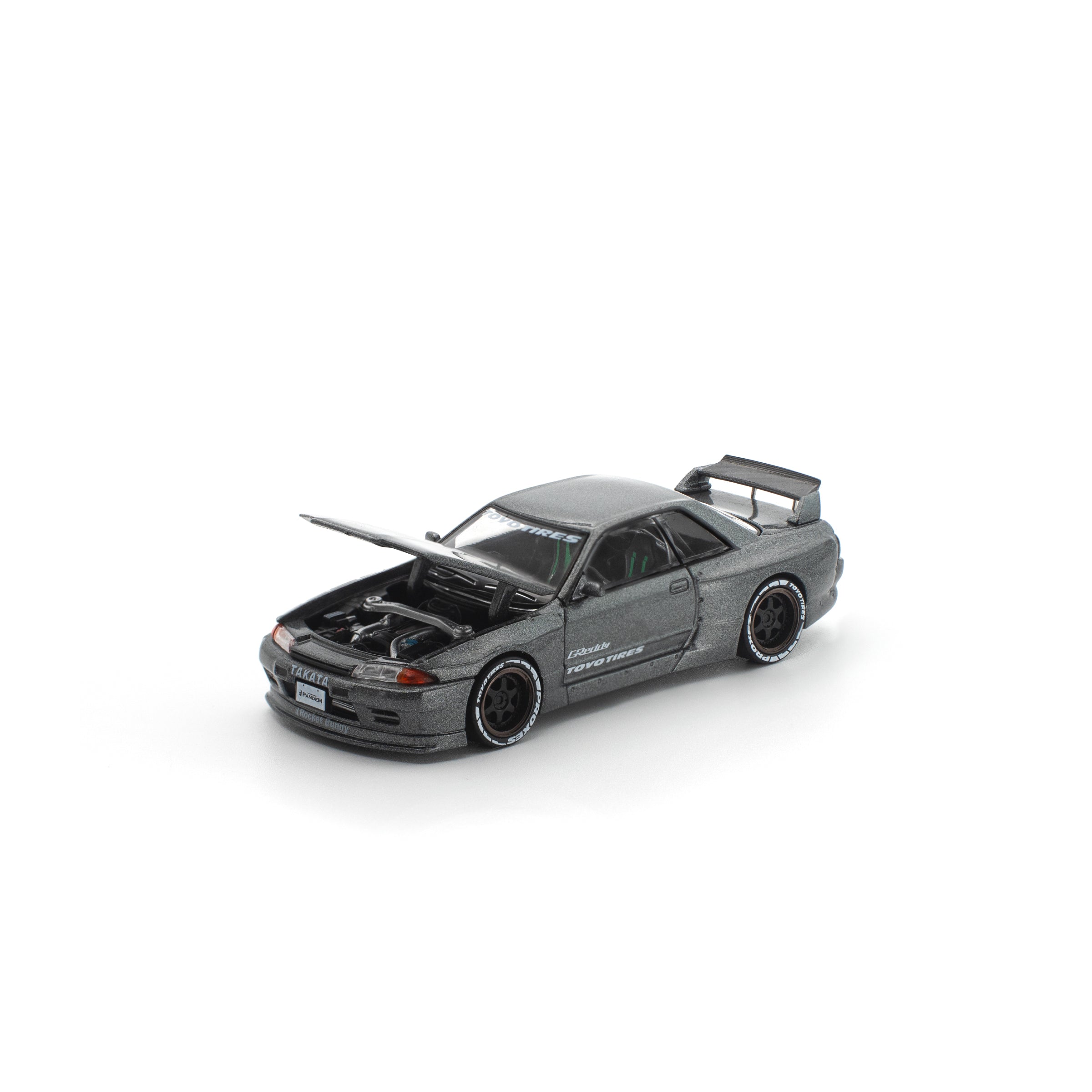 POP RACE 1/64 PANDEM R32 GUN METAL NEW TOOLING