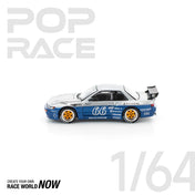 POP RACE 1:64 PANDEM SILVIA S13 MOONTECH BLUE - PRE ORDER