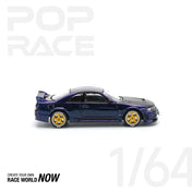 POP RACE 1:64 SKYLINE GT-R R33 NISMO MIDNIGHT PURPLE