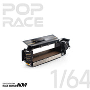 POP RACE 1/64 LBWK TRUCK - BLACK NEW TOOLING