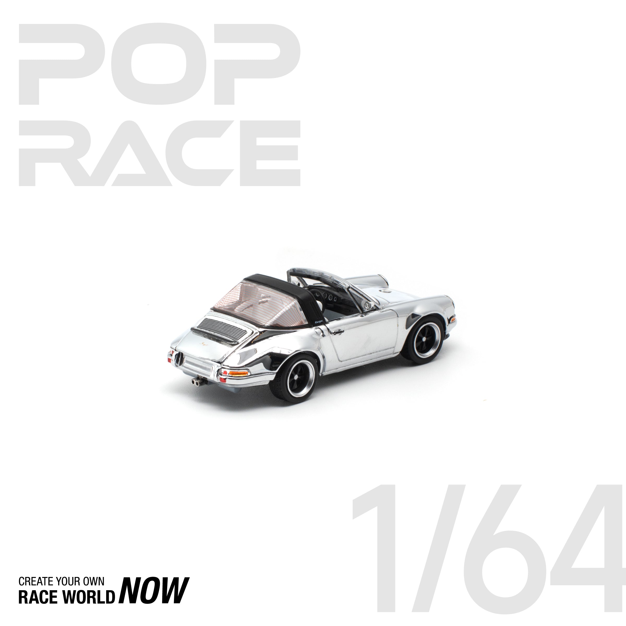 POP RACE 1/64 - PANDEM E30 银色