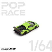 POP RACE 1/64 - LAMBORGHINI VENENO VERDE ITHACA