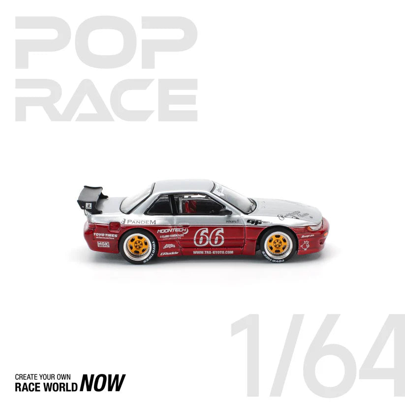 POP RACE 1:64 PANDEM SILVIA S13 – MOONTECH RED
