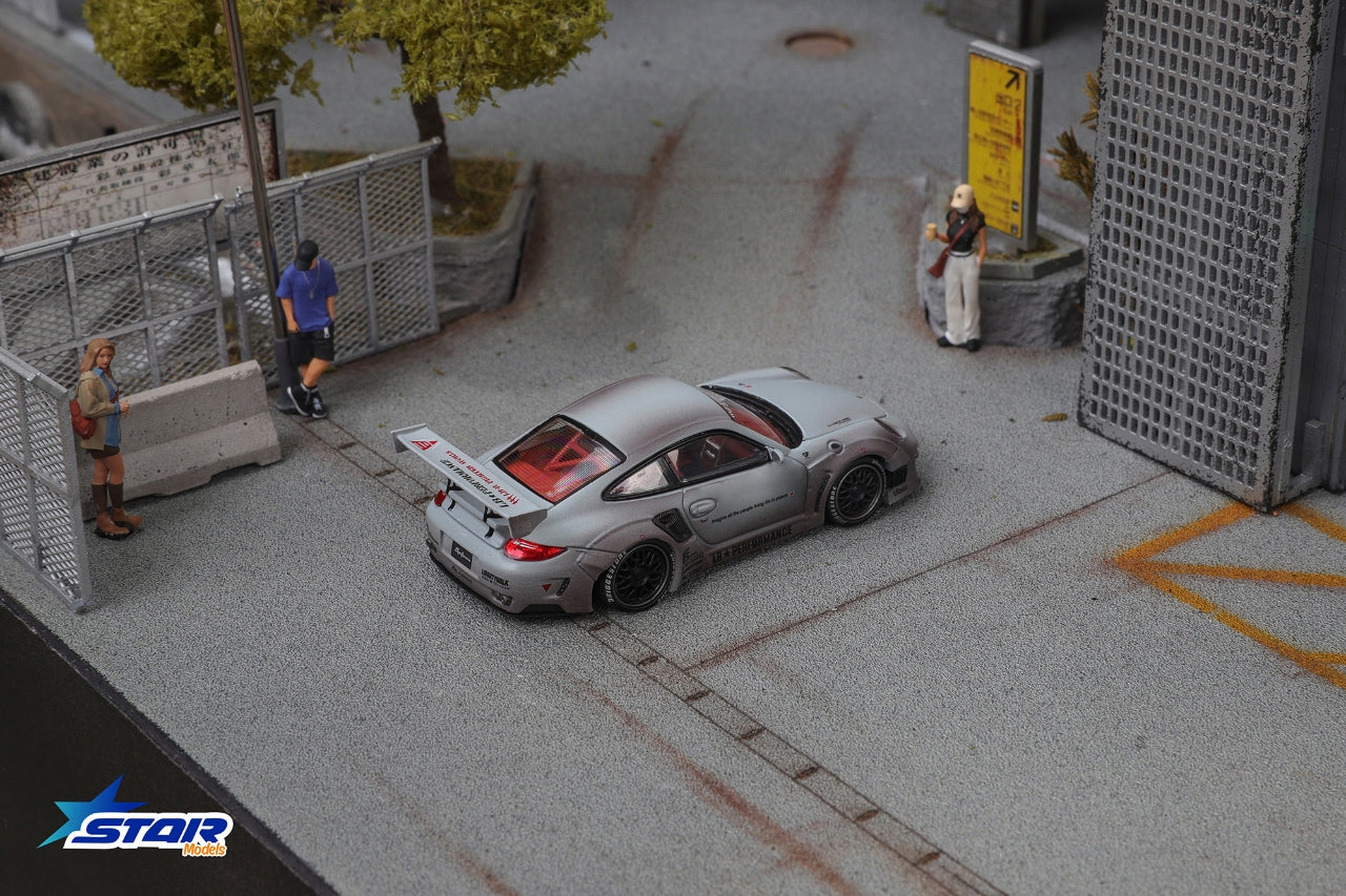Star Models 1/64 Porsche RWB 997 Wide-Body Modified Grey