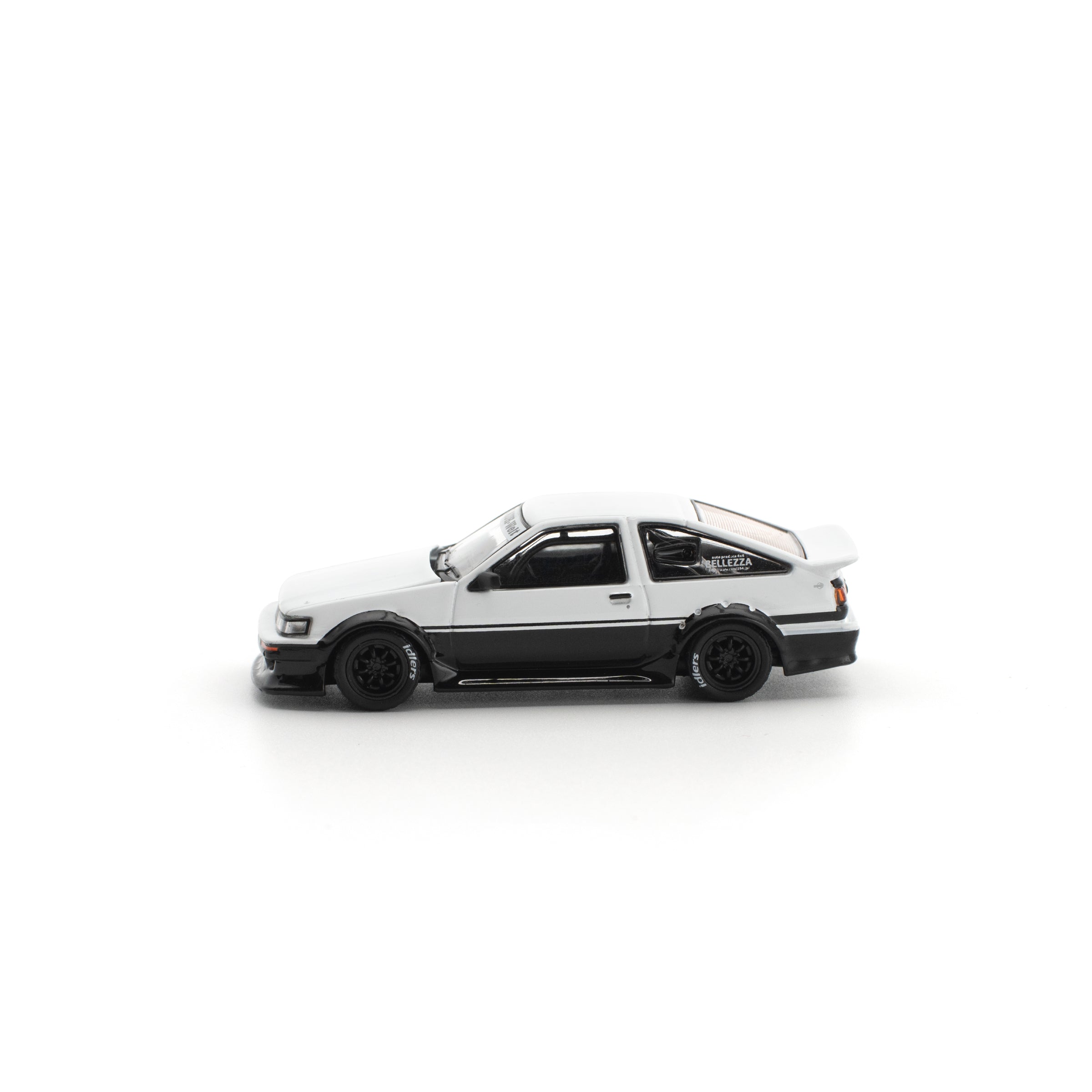 POPRACE 1/64 RWB AE86 WHITE BLACK