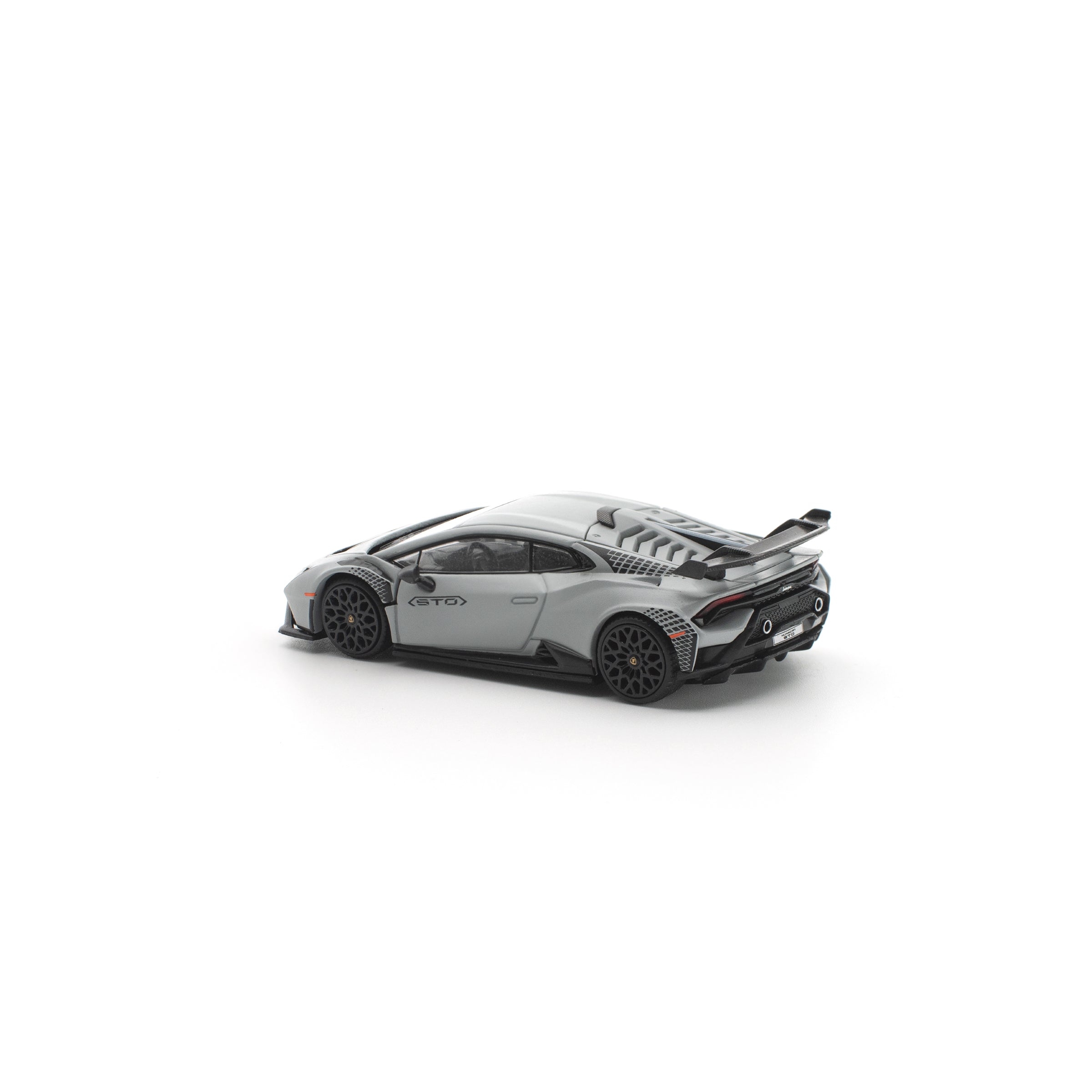 POP RACE 1/64- LAMBORGHINI HURACAN STO GRIGIO ACHESO MATTE