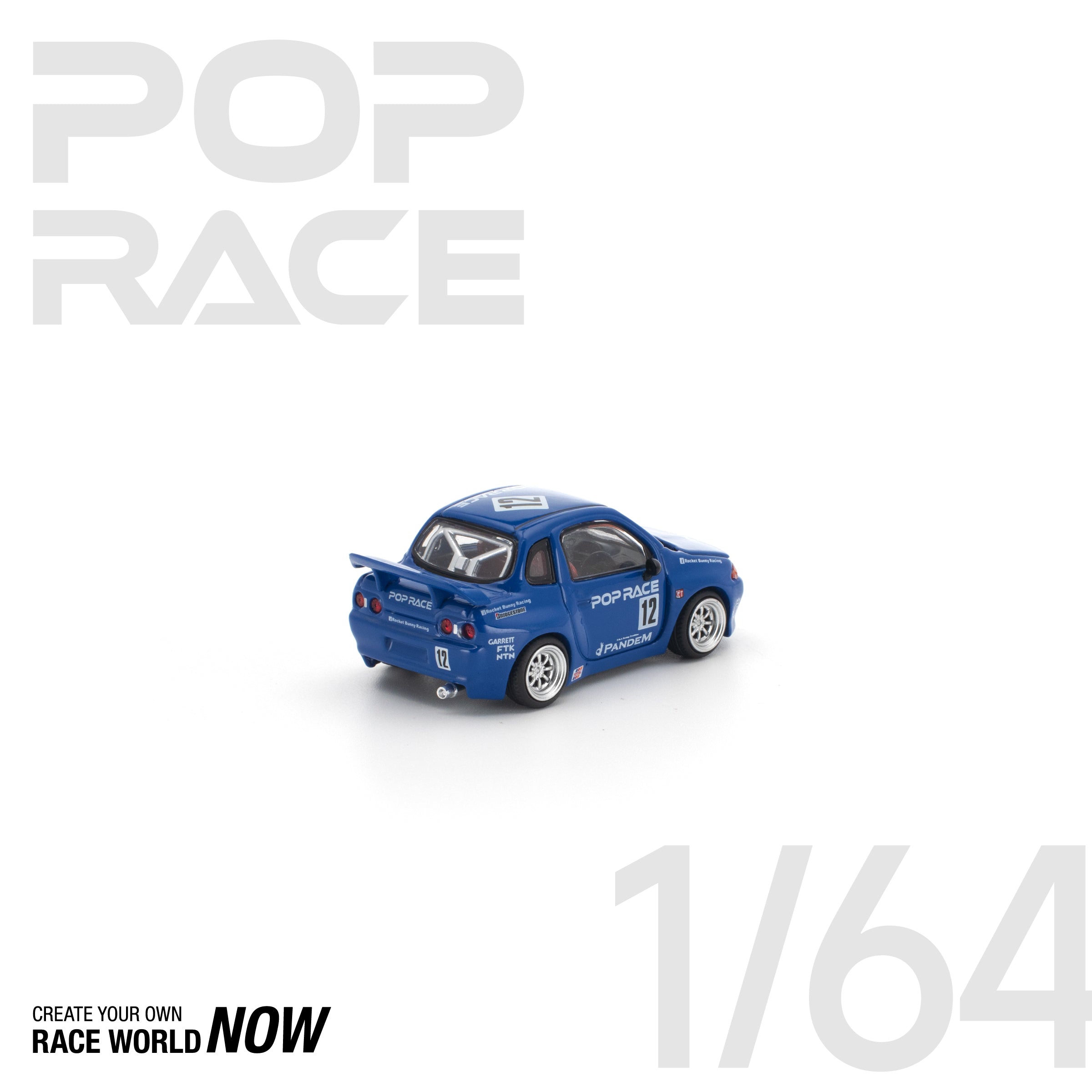 POP RACE 1/64 - PANDEM QR32 BLUE